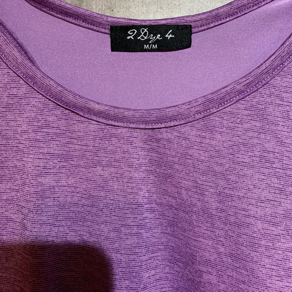 3/$30 2 dye 4 purple racerback loose fit workout / gym tank size M - Picture 2 of 7